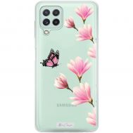 Чохол для Samsung Galaxy A22 (A225) / M32 (M325) Mixcase метелики квіти