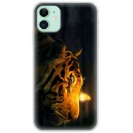 Чохол для iPhone 11 MixCase звірі тигр з метеликом