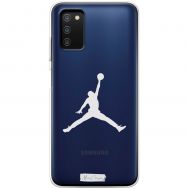 Чохол для Samsung Galaxy A03s (A307) MixCase баскетбол білий