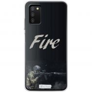 Чохол для Samsung Galaxy A03s (A037) Mixcase військові fire