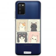 Чохол для Samsung Galaxy A03s (A037) MixCase тварини грайливі кошенята
