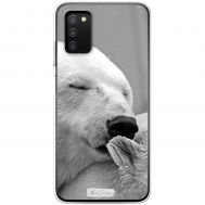 Чохол для Samsung Galaxy A03s (A037) MixCase тварини білий ведмідь