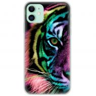 Чохол для iPhone 11 MixCase звірі кольоровий тигр