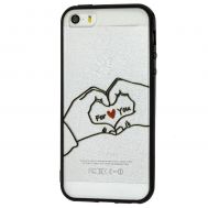 Чохол для iPhone 5 Minimal print "серце"