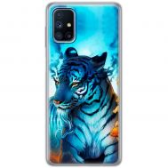 Чехол для Samsung Galaxy M51 (M515) MixCase звери белый тигр