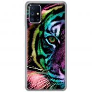 Чохол для Samsung Galaxy M51 (M515) MixCase звірі кольоровий тигр