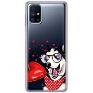 Чохол для Samsung M51 (M515) MixCase день закоханих закоханий собака