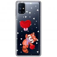 Чохол для Samsung M51 (M515) MixCase день закоханих єнот та кулька