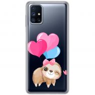 Чохол для Samsung M51 (M515) MixCase день закоханих лінивець з шаприками