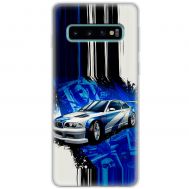 Чохол для Samsung Galaxy S10 (G973) MixCase авто бмв на синьому