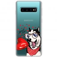 Чохол для Samsung S10 (G973) MixCase день закоханих закоханий собака