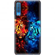 Чохол для Samsung Galaxy A7 2018 (A750) MixCase звірі два тигри
