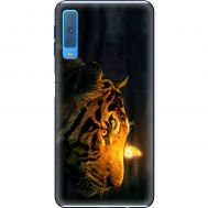 Чохол для Samsung Galaxy A7 2018 (A750) MixCase звірі тигр з метеликом