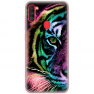 Чохол для Samsung Galaxy A11 / M11 MixCase звірі кольоровий тигр