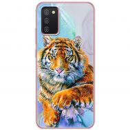Чохол для Samsung Galaxy A02s (A025) MixCase звірі тигр