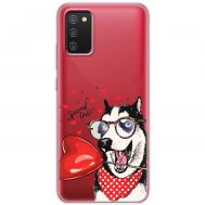 Чохол для Samsung A02s (A025) MixCase день закоханих закоханий собака