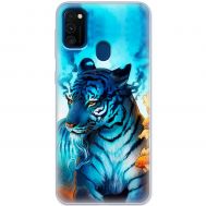 Чехол для Samsung Galaxy M21 / M30s MixCase звери белый тигр