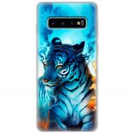 Чехол для Samsung Galaxy S10 (G973) MixCase звери белый тигр