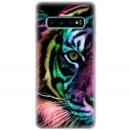 Чехол для Samsung Galaxy S10 (G973) MixCase звери цветной тигр