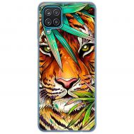 Чохол для Samsung Galaxy A12 / M12 MixCase звірі тигр у листі