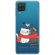 Чохол для Samsung Galaxy A12 / M12 MixCase день закоханих закохані коти