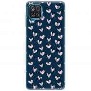 Чехол для Samsung Galaxy A12 / M12 MixCase день влюбленных сердечки