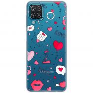 Чехол для Samsung Galaxy A12 / M12 MixCase день влюбленных I love you
