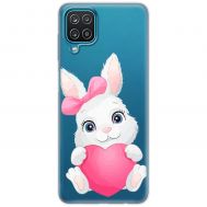 Чохол для Samsung Galaxy A12 / M12 MixCase день закоханих заєць із серцем