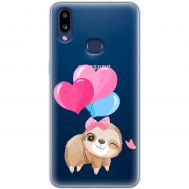 Чохол для Samsung Galaxy A10s (A107) MixCase день закоханих лінивець з шаприками