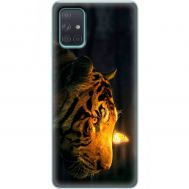 Чохол для Samsung Galaxy A71 (A715) MixCase звірі тигр з метеликом