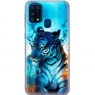 Чохол для Samsung Galaxy M31 (M315) MixCase звірі білий тигр