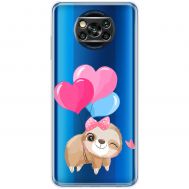 Чохол для Xiaomi Poco X3 / X3 Pro MixCase день закоханих лінивець з шаприками