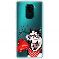 Чохол для Xiaomi Redmi Note 9 MixCase день закоханих закоханий собака