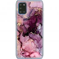 Чохол для Samsung Galaxy A31 (A315) MixCase мармур рожевий