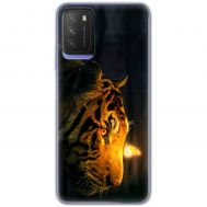 Чохол для Xiaomi Poco M3 MixCase звірі тигр з метеликом