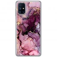 Чехол для Samsung Galaxy M51 (M515) MixCase мрамор розовый