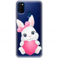 Чохол для Samsung M21 / M30s MixCase день закоханих заєць із серцем