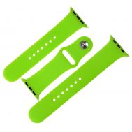 Ремінець для Apple Watch 42-44mm Band Silikone Two - Piece shiny green