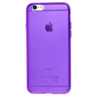 Чохол силіконовий для iPhone 6 прозоро-фіолетовий
