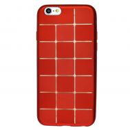 Чохол Cococ для iPhone 6 червоний візерунок квадрат