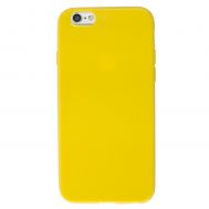 Чохол силіконовий для iPhone 6 глянсовий жовтий