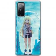 Чохол із аніме для Samsung Galaxy S20 FE (G780) MixCase дівчинка з парасолькою блакит