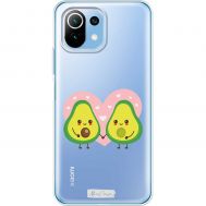 Чохол для Xiaomi Mi 11 Lite Mixcase авокадо закохана парочка