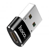 Перехідник Hoco UA6 USB to Type-C чорний