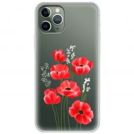 Чохол для iPhone 11 Pro Max Mixcase квіти маки в польових травах