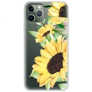 Чохол для iPhone 11 Pro Max Mixcase квіти великі соняшники