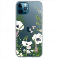 Чохол для iPhone 12 Pro Max Mixcase квіти білі квіти лісові трави