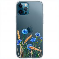 Чохол для iPhone 12 Pro Max Mixcase квіти волошки в пшениці