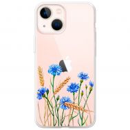 Чохол для iPhone 13 mini Mixcase квіти волошки в пшениці