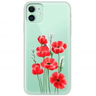 Чохол для iPhone 11 Mixcase квіти маки в польових травах